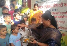 श्रीमंत निर्मलादेवी प्राथमिक विद्यामंदिरात नवागत विद्यार्थ्यांचे उत्साहात स्वागत