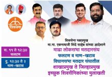 *फलटण, प्रतिनिधी : शिवसेना पक्षप्रमुख तथा महाराष्ट्राचे उपमुख्यमंत्री ना.एकनाथ शिंदे यांच्या आदेशानुसार माढा लोकसभा मतदारसंघातील फलटण-कोरेगाव व माण-खटाव विधानसभा मतदारसंघातील शाखाप्रमुख ते जिल्हाप्रमुख पदासाठी इच्छुक शिवसैनिकांच्या मुलाखतींचे आयोजन रविवार, दि. १४ जून २०२६ रोजी फलटण येथे अनंत मंगल कार्यालय कोळकी येथे करण्यात आले आहे.*
