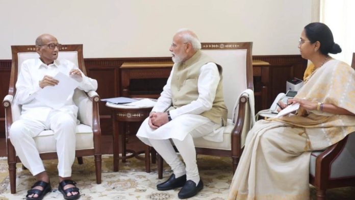शरद पवार यांनी घेतली पंतप्रधान नरेंद्र मोदींची भेट, आंदोलकांच्या मागण्या कळवल्या: राष्ट्रवादी काँग्रेस (एसपी)