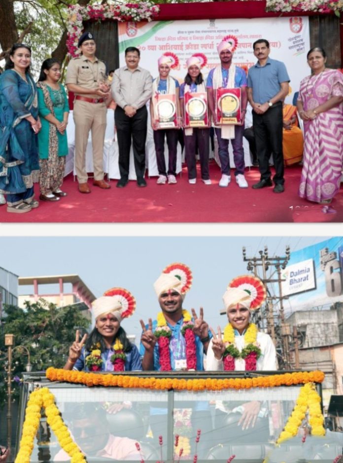 *जपान आशियाई क्रीडा स्पर्धेत यश मिळवलेल्या गुणवंत खेळाडूंची भव्य गौरव रॅली*