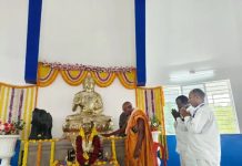 बुद्धमूर्तीच्या प्रतिष्ठापनेबरोबरच बुद्धविचारांचे आचरण आणि बाबासाहेबांचे संकल्प पूर्ण करण्याचे आवाहन