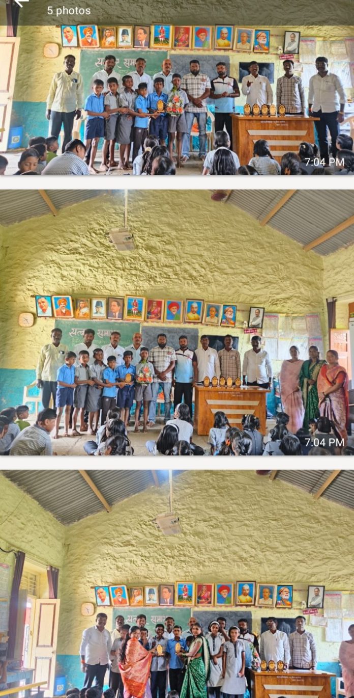 जि. प. शाळा राजाळा सर्कल (सोनगाव बंगला) च्या विद्यार्थ्यांची केंद्रस्तरीय बालक्रीडा स्पर्धेत दमदार कामगिरी  विजयी खेळाडूंचा शाळा व्यवस्थापन समिती व डॉ. बाबासाहेब आंबेडकर अभ्यासिकेच्या वतीने सत्कार; शालेय साहित्याचे वाटप